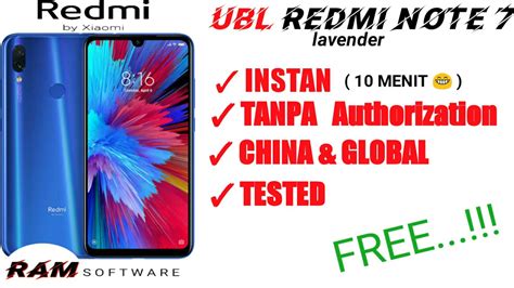 Ubl Redmi Note 7